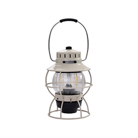 Barebones Living Railroad Lantern Vintage White: BK-BARE180