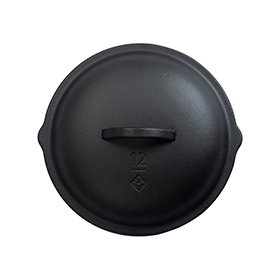 Barebones Living Cast Iron Skillet Lid 12in: BK-BARE311