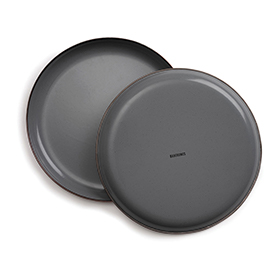 Barebones Living Enamel Plate Set: BK-BARE358