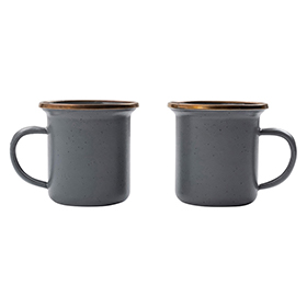 Barebones Living Enamel Espresso Cup Set: BK-BARE375