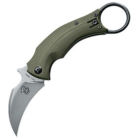 Bastinelli Creations Black Bird Linerlock OD Green: BK-BAS210G