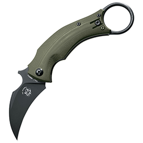 Bastinelli Creations Black Bird Linerlock OD Green: BK-BAS210GB