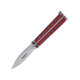 Bradley Kimura Butterfly Red And Black: BK-BCC904