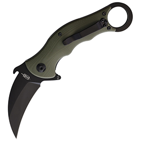 BucknBear Tactical Karambit Linerlock: BK-BNB1221KFG