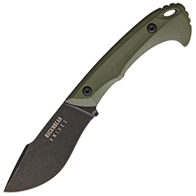 BucknBear Piranha Fixed Blade Green: BK-BNB12333P