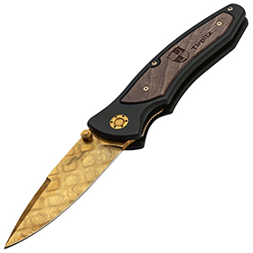 Boker Tirpitz Linerlock Damascus: BK-BO110194DAM