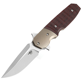 Bestech Knives Freefall Linerlock Red CF: BK-BTKT2007D