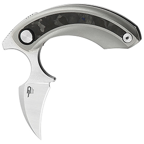 Bestech Knives Strelit Framelock Gray/CF: BK-BTKT2103D