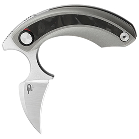 Bestech Knives Strelit Framelock Gray/CF: BK-BTKT2103E