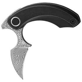 Bestech Knives Strelit Framelock Damascus/Blk: BK-BTKT2103H