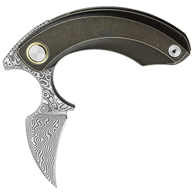 Bestech Knives Strelit Framelock Damascus/Brz: BK-BTKT2103J