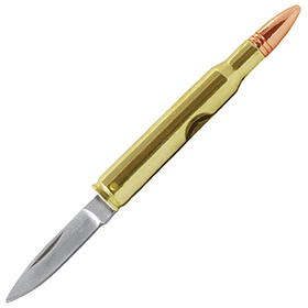 Caliber Gourmet Bullet Pocket Knife: BK-CBG1004