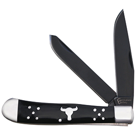 Cattleman's Cutlery Black Angus Trapper: BK-CC0002BD