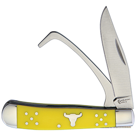 Cattleman's Cutlery Farriers Companion Yellow: BK-CC0067YD