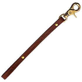 Casstrom Leather Lanyard with Clasp: BK-CI11533