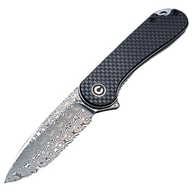 Civivi Elementum Linerlock Damascus: BK-CIVC907DS