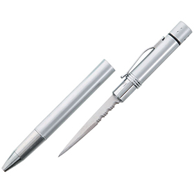 China Made Ink Pen Knife with LED: BK-CN210503BL