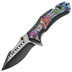 China Made Linerlock A/O Scarecrow Skull: BK-CN300474