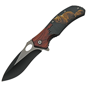 China Made Wildlife Linerlock Bear A/O: BK-CN300496BE