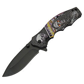 China Made Skull Linerlock A/O: BK-CN300502NW