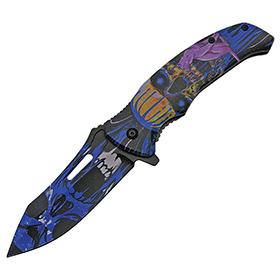 China Made Cat Eye Linerlock Blue: BK-CN300503BL