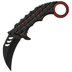 China Made Red Shrub Karambit Linerlock: BK-CN300506