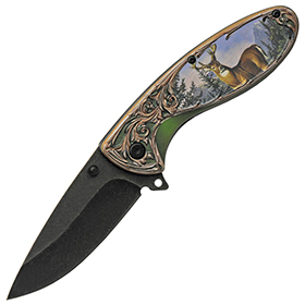 China Made Wildlife Linerlock Deer: BK-CN300508DE