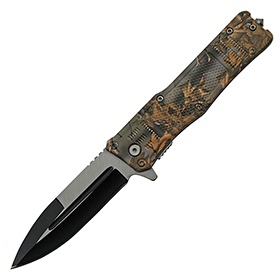 China Made Camo Linerlock A/O: BK-CN300513CM