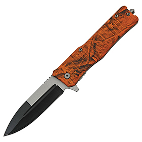 China Made Camo Linerlock A/O Orange: BK-CN300513OC