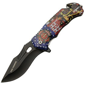 Rite Edge Firefighter Linerlock A/O: BK-CN300557FF