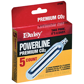 Daisy Powerline CO2 Cartridge 5ct: BK-DAI7580