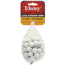 Daisy Glass Slingshot Ammo .5in: BK-DAI8383