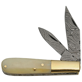 Damascus Barlow White Bone: BK-DM1206