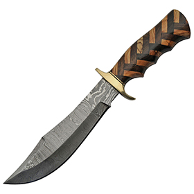 Damascus Braided Hunter Walnut: BK-DM1220