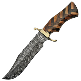 Damascus Bowie Wood: BK-DM1221