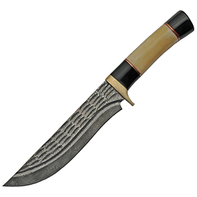 Damascus Camel Bone and Horn Hunter: BK-DM1227BO