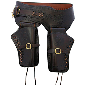 Denix Sm Double Draw Holster Black: BK-DX02S