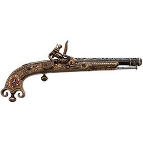 Denix Scottish Flintlock Pistol: BK-DX1246