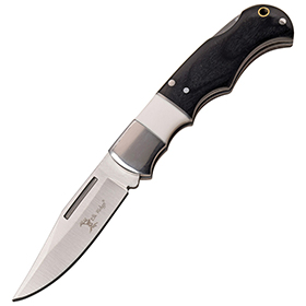 Elk Ridge Lockback Black/White: BK-ER943WH