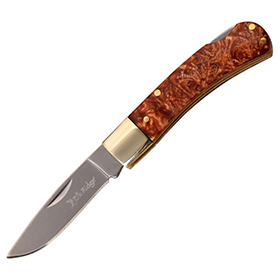 Elk Ridge Lockback Brown Resin: BK-ER951BR