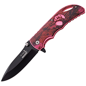 Elk Ridge Linerlock A/O Pink Camo: BK-ERA008PC