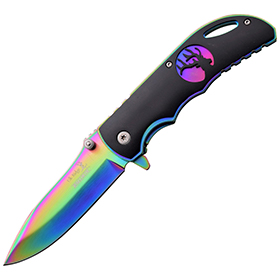 Elk Ridge Linerlock A/O Rainbow: BK-ERA008RB