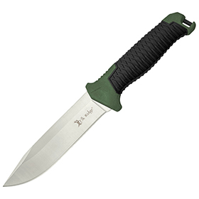 Elk Ridge Frontier Fixed Blade Green: BK-ERAPFIX001