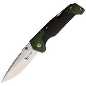 Elk Ridge Lockback Green/Black: BK-ERTKFDR001