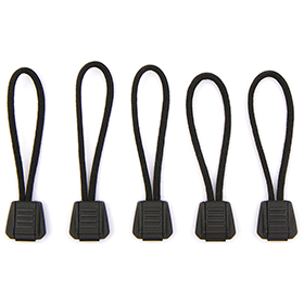 Exotac Tinderzip Zipper Pull Black: BK-ET9000BLK