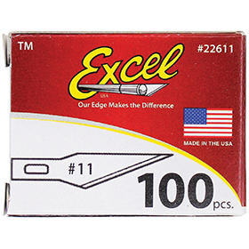 Excel Blades No 11 Double Honed Blade 100pk: BK-EXB22611