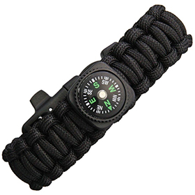 Explorer Paracord Bracelet With Compass: BK-EXP61