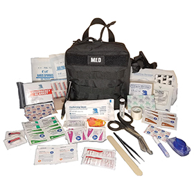 Elite First Aid GP IFAK Level 1 Kit Black: BK-FA184BK