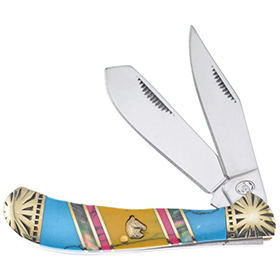Frost Cutlery Saddlehorn Turquoise: BK-FSHS111BARY