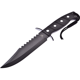 Frost Cutlery Fixed Blade Black: BK-FTX1458BLK